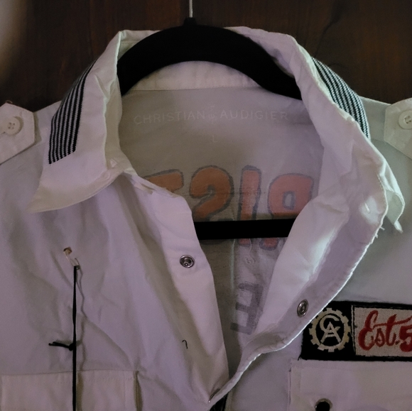 CHRISTIAN AUDIGIER BUTTON DOWN SHIRT - Picture 8 of 16